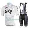 Combinaison Cycliste + Cuissard à Bretelles 2017 Team Sky Femme N003